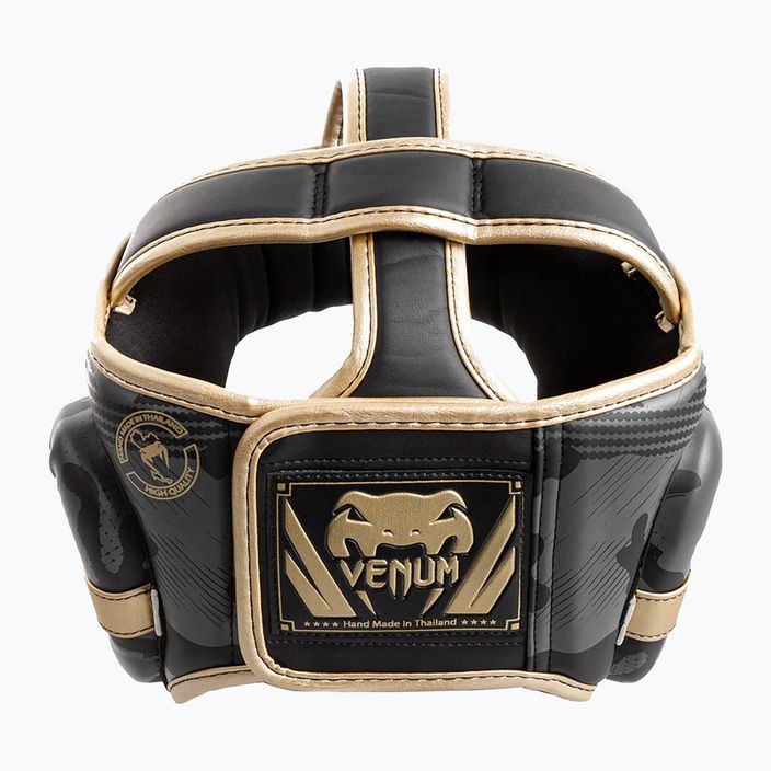 Boxerská helma Venum Elite šedozlatá VENUM-1395-535 7