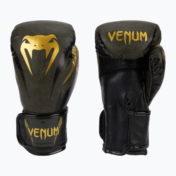 Boxerské rukavice Venum Impact zelené 03284-230-10OZ 3