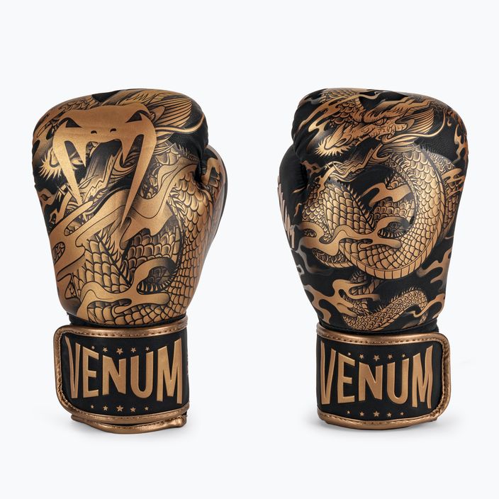 Černo-zlaté boxerské rukavice Venum Dragon's Flight 03169-137