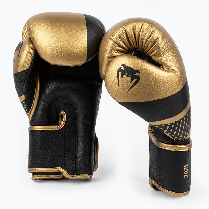 Boxerské rukavice  Venum Lightning Boxing gold/black 2