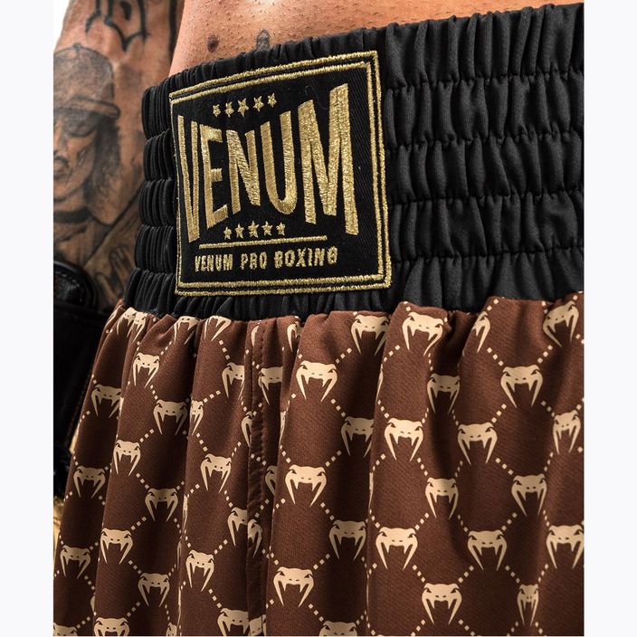 Pánské boxerské šortky Venum Monogram black/brown 7