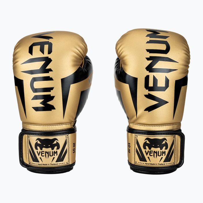 Venum Elite pánské boxerské rukavice zlaté a černé 1392-449