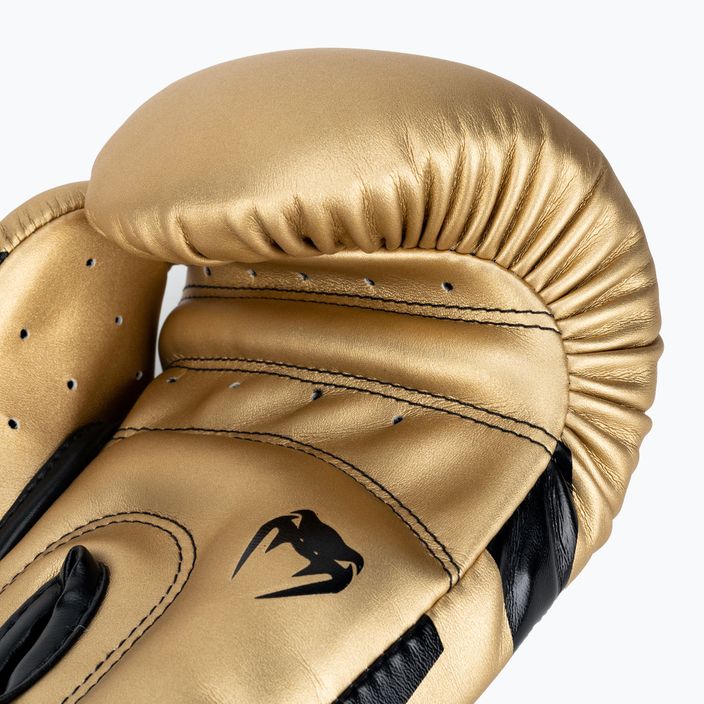 Venum Elite pánské boxerské rukavice zlaté a černé 1392-449 4