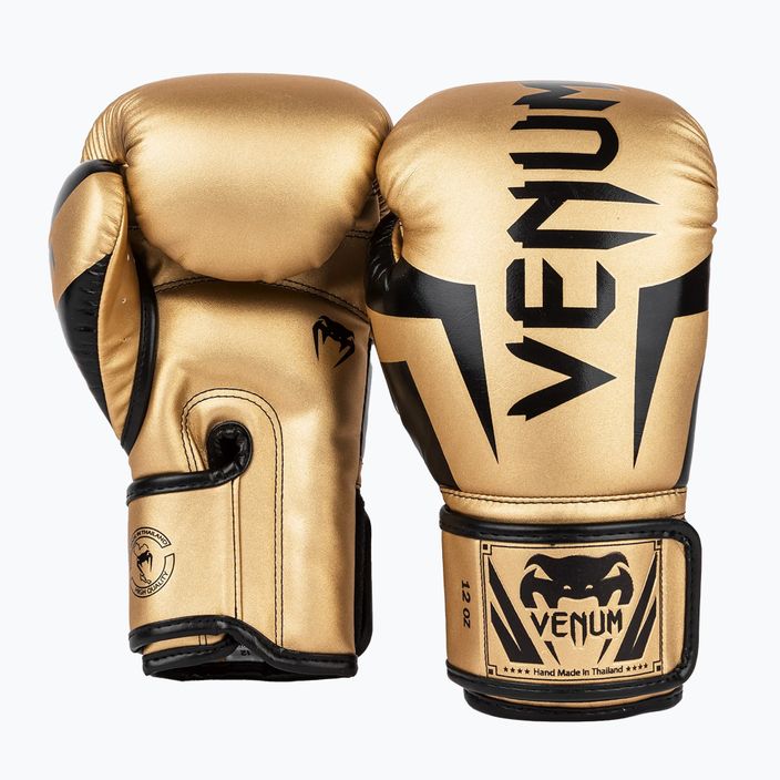 Venum Elite pánské boxerské rukavice zlaté a černé 1392-449 8