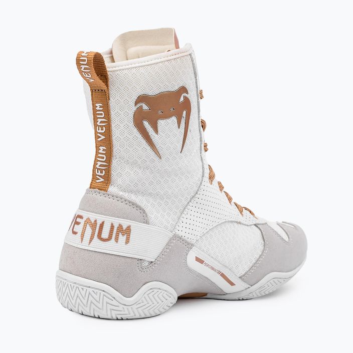 Boxerské boty Venum Elite white/gold 4