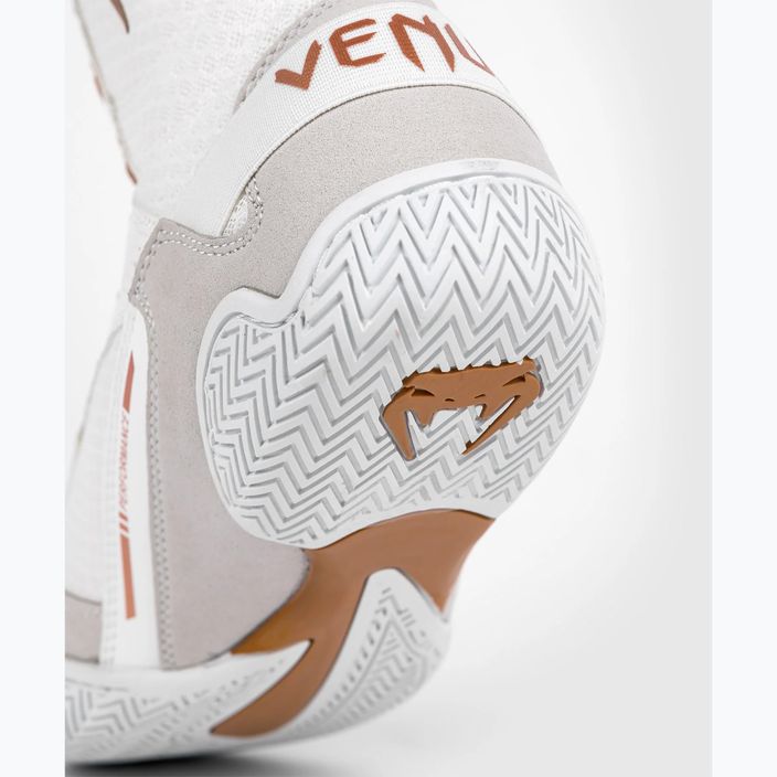 Boxerské boty Venum Elite white/gold 9
