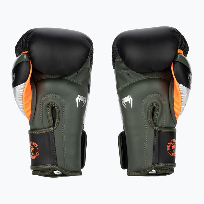 Boxerské rukavice  Venum Elite black/silver/kaki 2