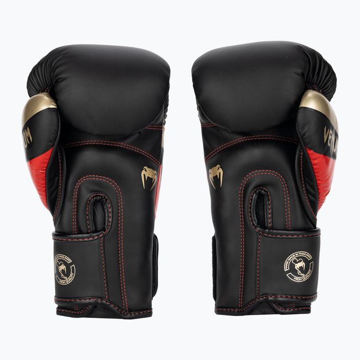 Boxerské rukavice  Venum Elite black/gold/red 2