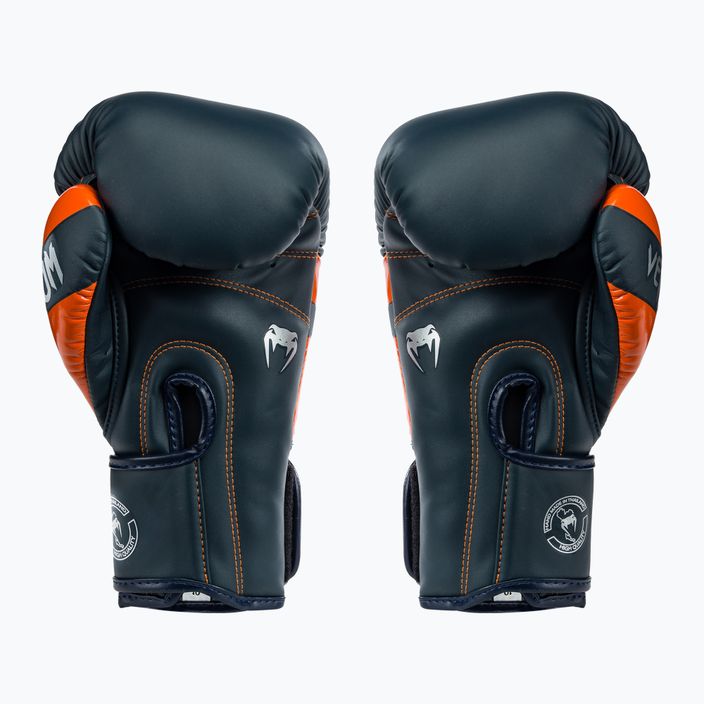 Boxerské rukavice  Venum Elite navy/silver/orange 2