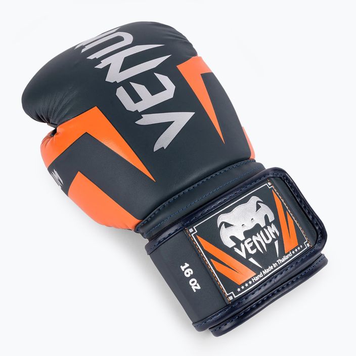 Boxerské rukavice  Venum Elite navy/silver/orange 6