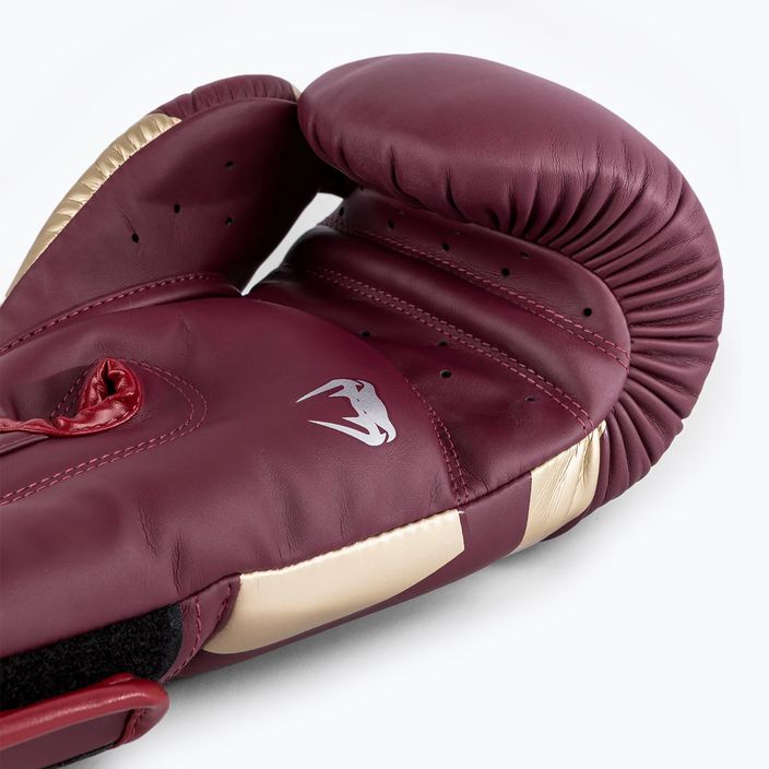 Boxerské rukavice  Venum Elite burgundy/gold 6