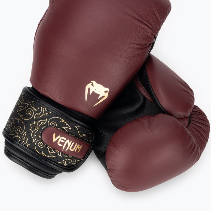 Boxerské rukavice  Venum Power 2.0 burgundy/black 4