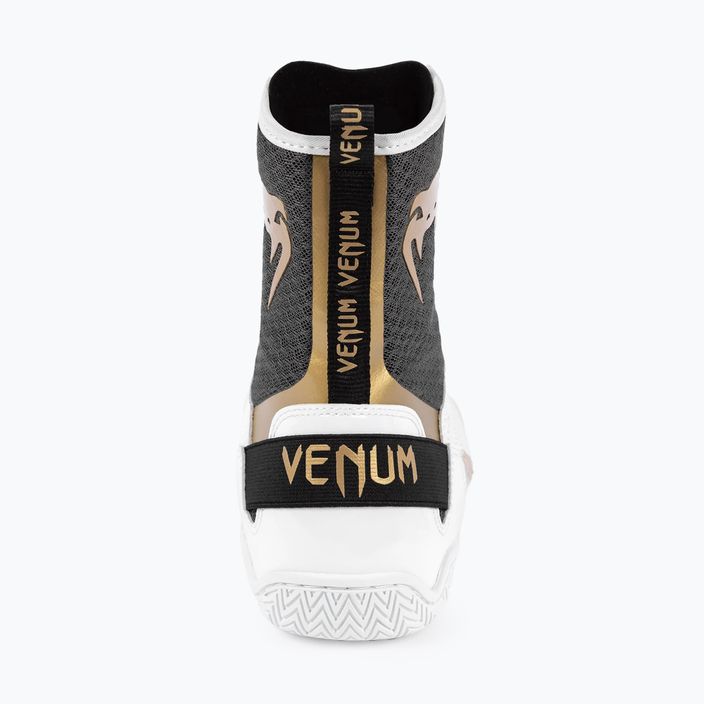 Boxerské boty Venum Elite Boxing white/black/gold 14