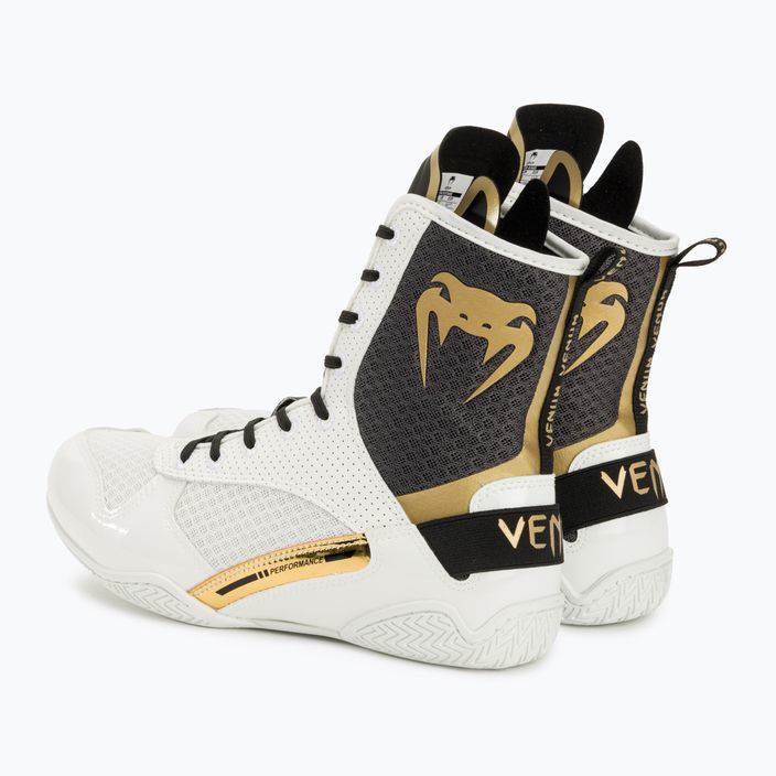 Boxerské boty Venum Elite Boxing white/black/gold 3