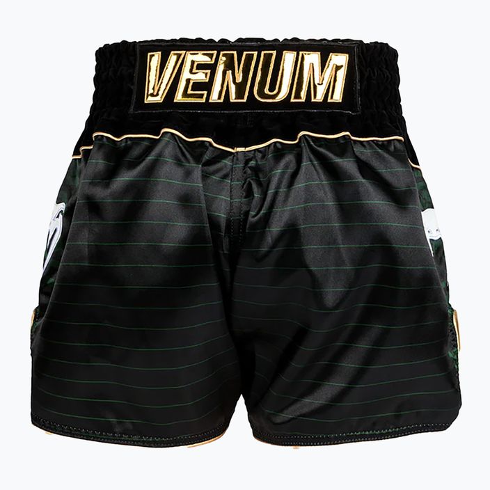 Trekové  šortky Venum Attack Muay Thai black/green 2