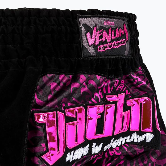 Trekové  šortky Venum Attack Muay Thai black/pink 4
