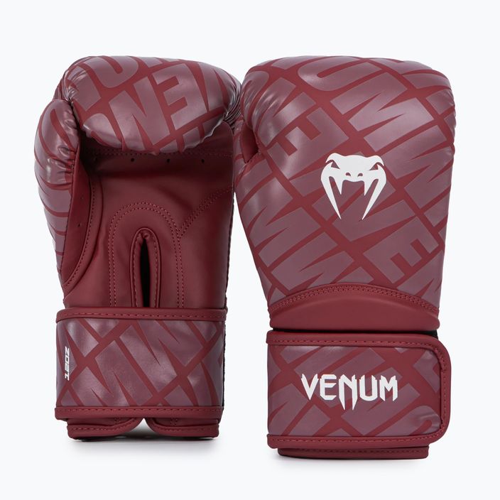 Boxerské rukavice Venum Contender 1.5 XT burgundy/white 2