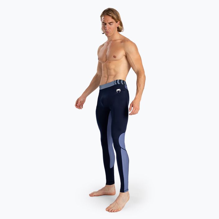 Pánské tréninkové legíny Venum Tempest Spats navy blue 2