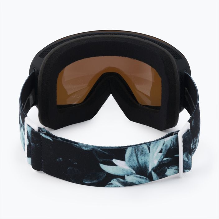 Dámské snowboardové brýle ROXY Popscreen Cluxe J 2021 true black akio/sonar ml revo blue 3