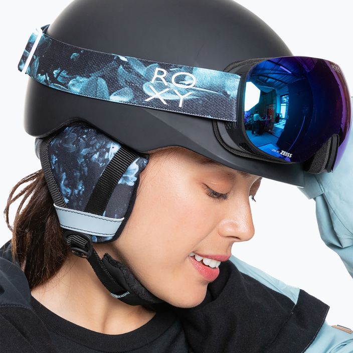 Dámské snowboardové brýle ROXY Popscreen Cluxe J 2021 true black akio/sonar ml revo blue 8