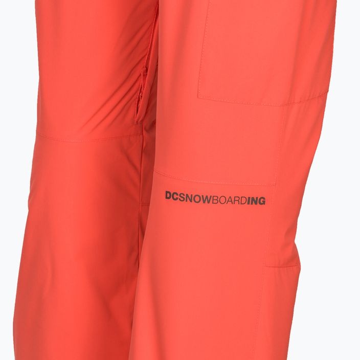Dámské snowboardové kalhoty DC Nonchalant hot coral 10