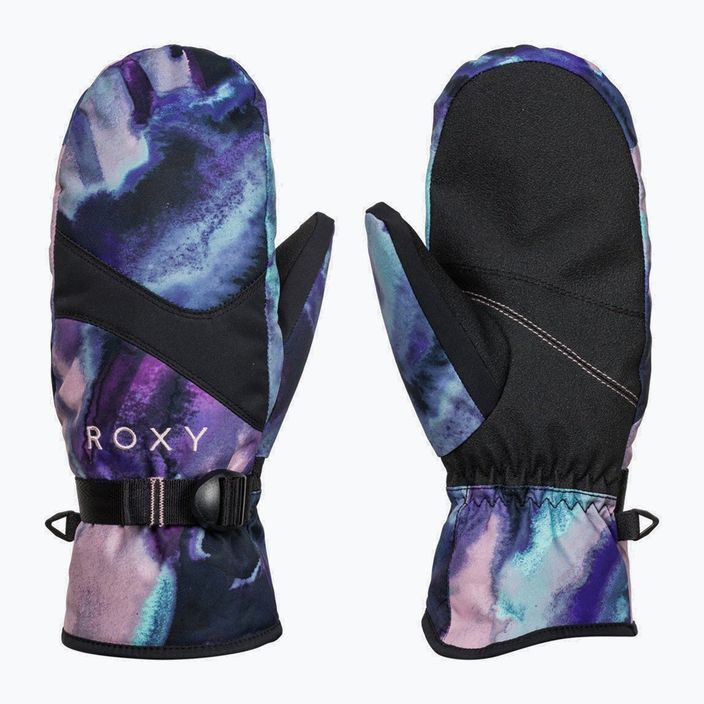Dámské snowboardové rukavice ROXY Jetty 2021 niebieski/fioletowo/różowo/czarny 5
