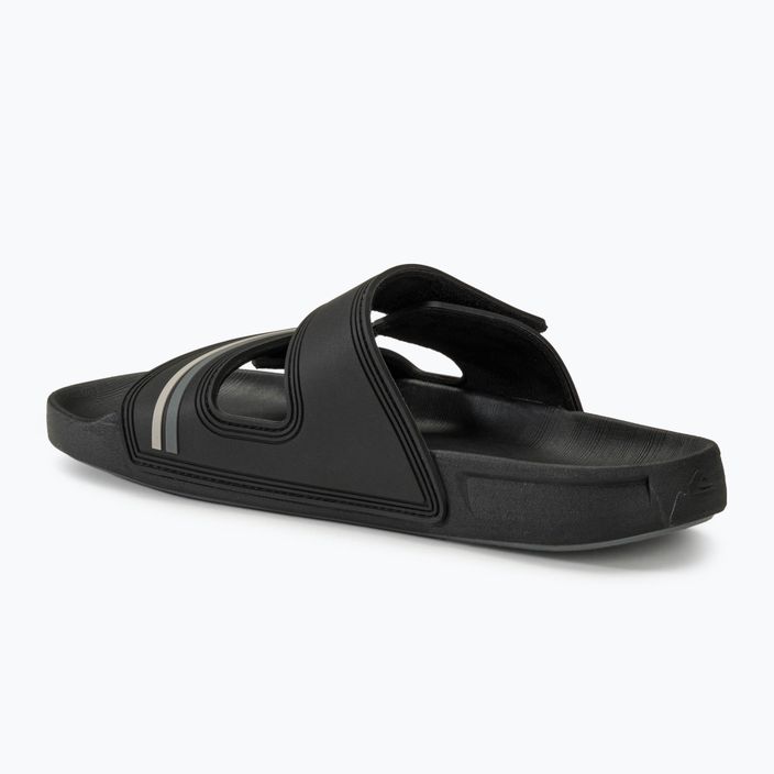 Quiksilver Rivi Double Adjust pánské žabky black/grey/black 3