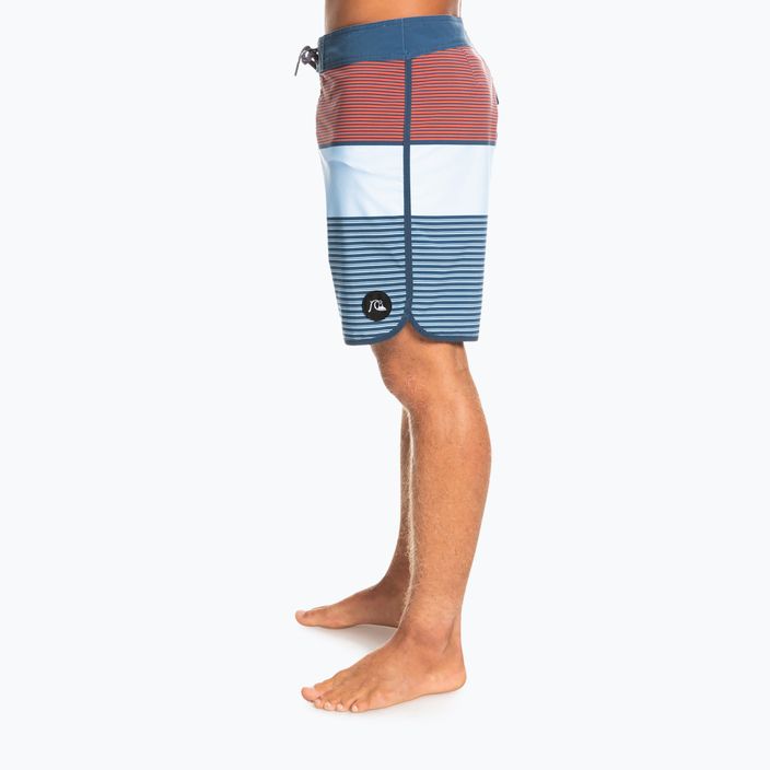 Quiksilver Surfsilk Tijuana 18' pánské plavecké šortky modro-oranžové EQYBS04651-BSN6 4