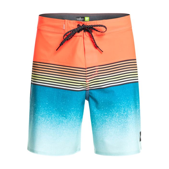 Quiksilver Surfsilk Panel 18' pánské plavecké šortky oranžovo-modré EQYBS04658-MKZ6 2