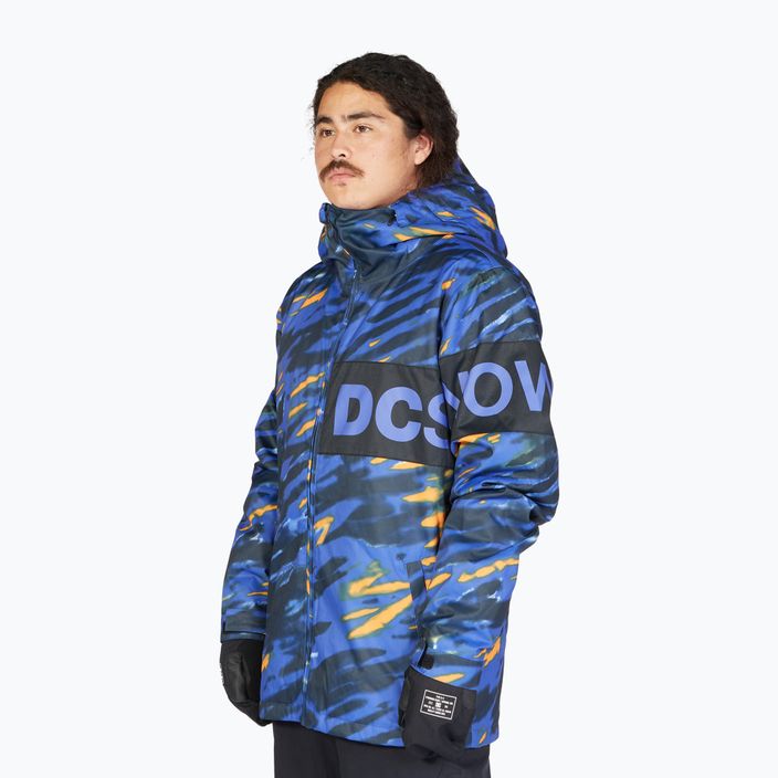 Pánská snowboardová bunda DC Propaganda angled tie dye royal blue 4
