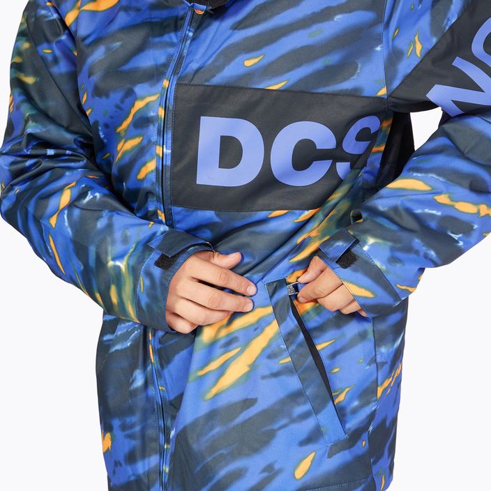 Pánská snowboardová bunda DC Propaganda angled tie dye royal blue 6