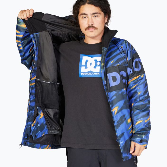 Pánská snowboardová bunda DC Propaganda angled tie dye royal blue 8