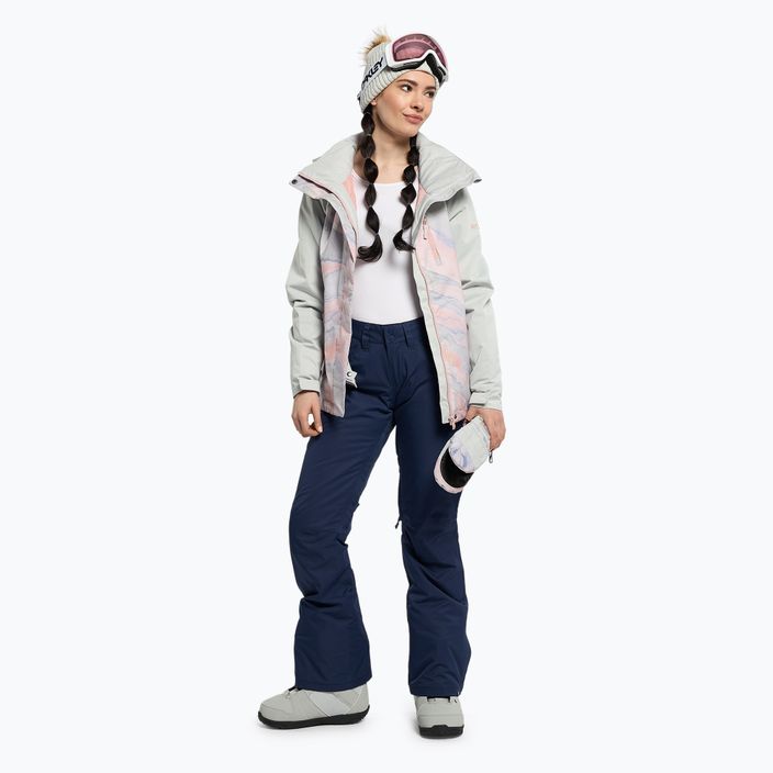 Dámská snowboardová bunda ROXY Jetty Block 2021 gray violet marble 2