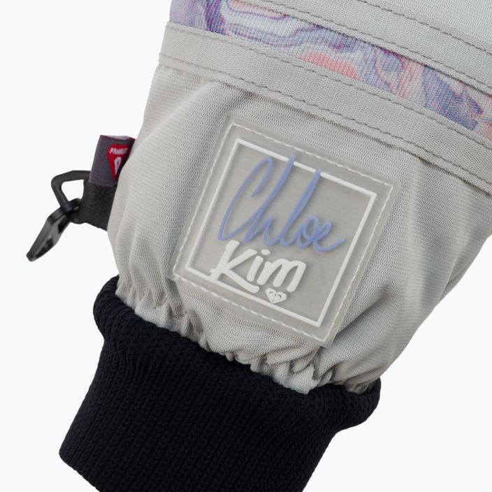 Dámské snowboardové rukavice ROXY Chloe Kim 2021 gray violet marble 4