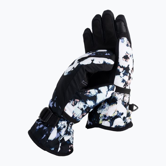 Dětské rukavice na snowboard ROXY Jetty 2021 true black black flowers