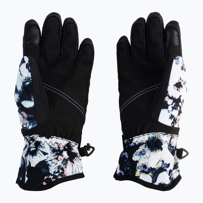 Dětské rukavice na snowboard ROXY Jetty 2021 true black black flowers 3