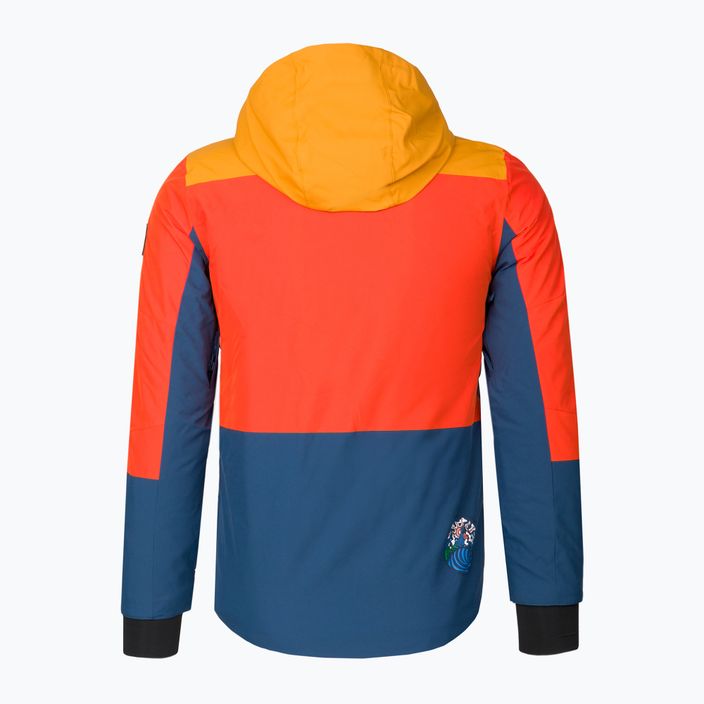 Dětská snowboardová bunda Quiksilver Kai Jones Ambition oranžová a tmavě modrá EQBTJ03169 2
