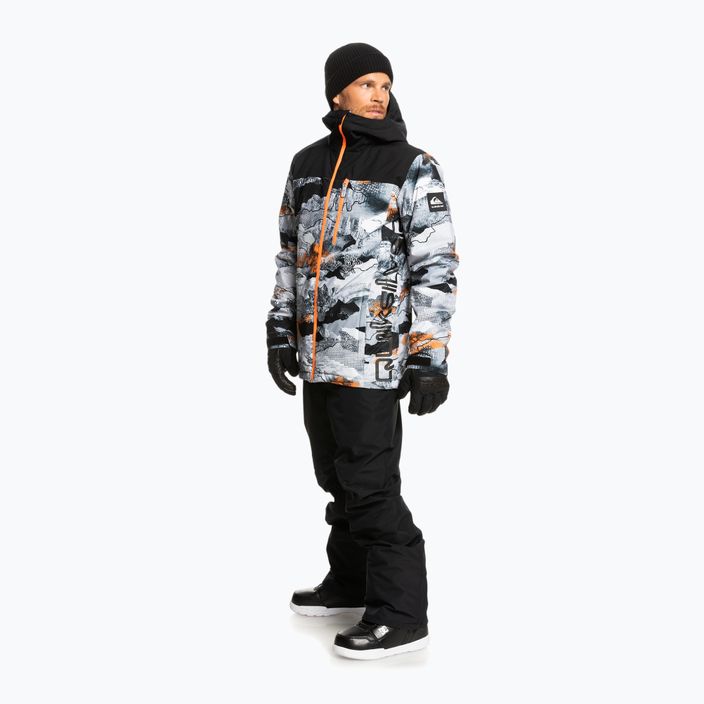 Quiksilver Morton pánská snowboardová bunda černobílá EQYTJ03375 2