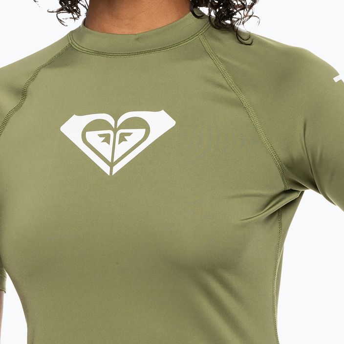 Dámské plavecké tričko ROXY Whole Hearted 2021 loden green 4