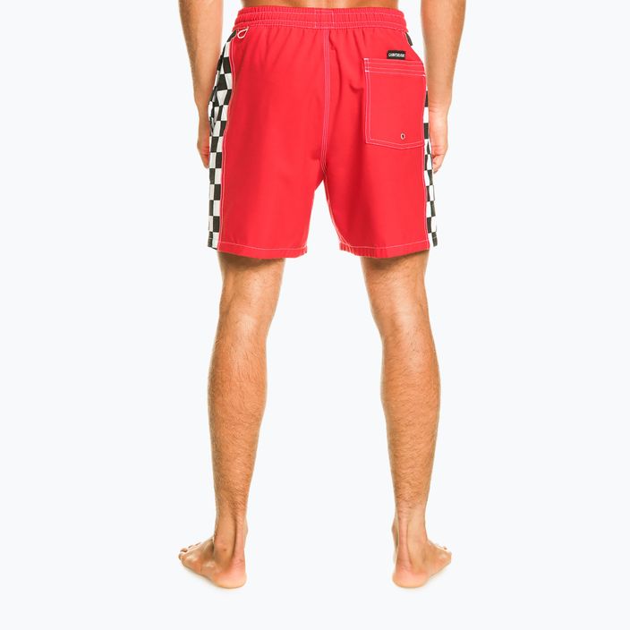 Pánské plavecké šortky Quiksilver Original Arch Volley 17" červené EQYJV03995-RQC0 3