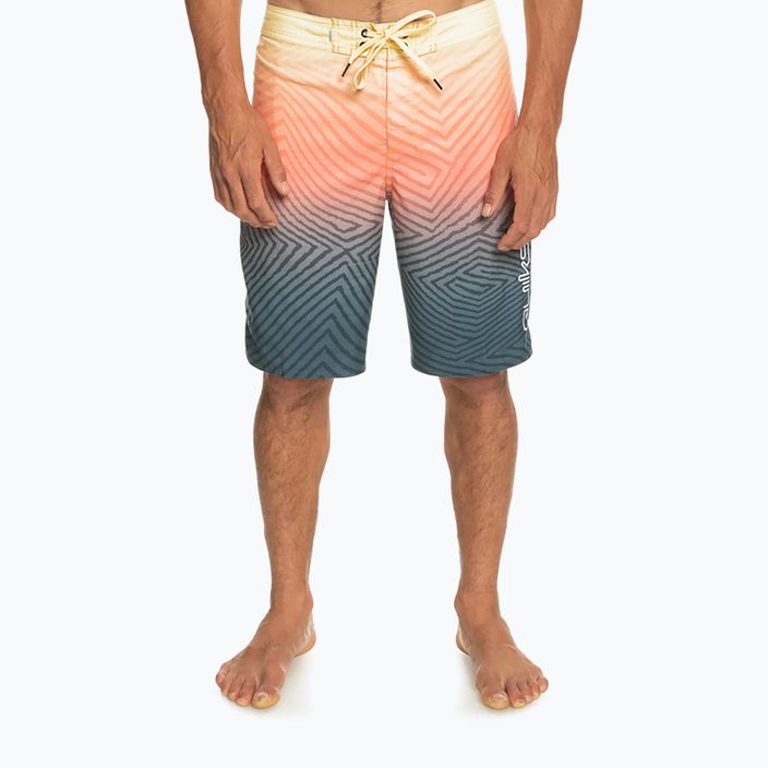 Quiksilver pánské plavecké šortky Everyday Warp Fade 20" oranžové a tmavě modré EQYBS04790-BSL6 3