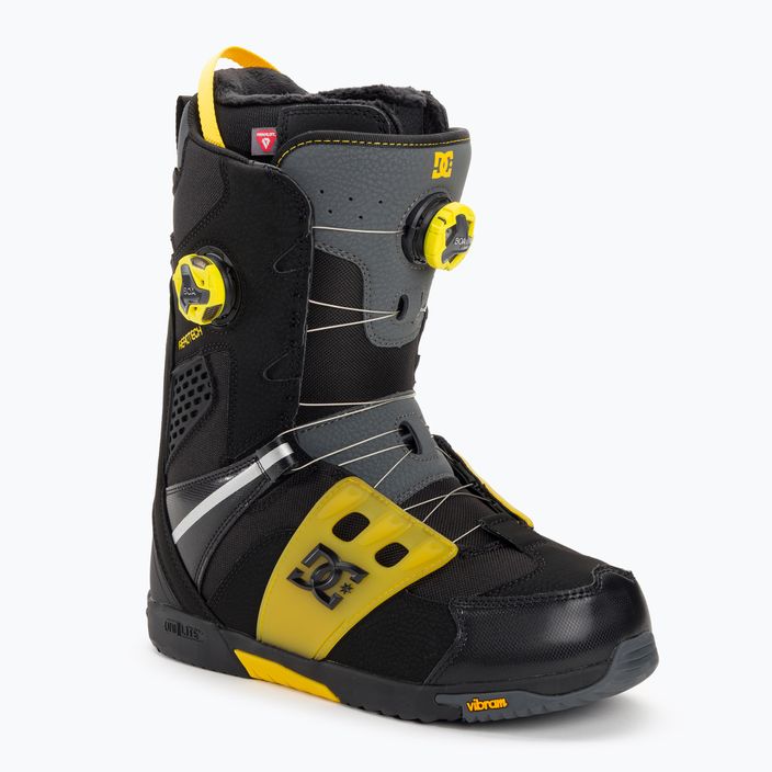 Pánské boty na snowboard DC Phantom black/yellow