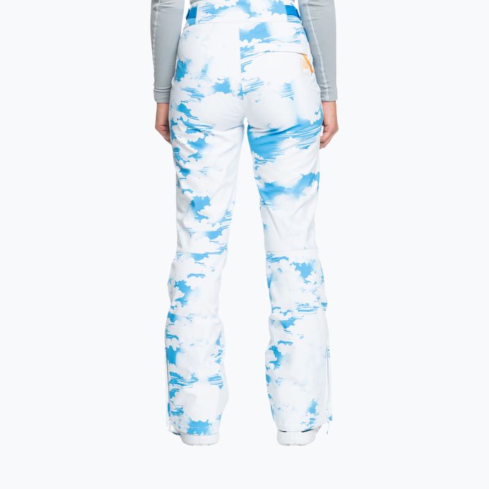 Dámské snowboardové kalhoty ROXY Chloe Kim azure blue clouds 3