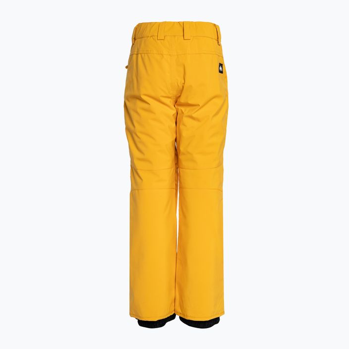 Quiksilver Estate Dětské snowboardové kalhoty Youth mineral yellow 6