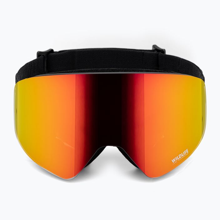 Snowboardové brýle VonZipper Encore black satin/wildlife fire chrome 2