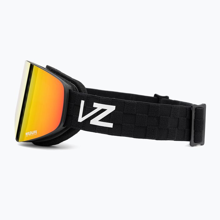 Snowboardové brýle VonZipper Encore black satin/wildlife fire chrome 4