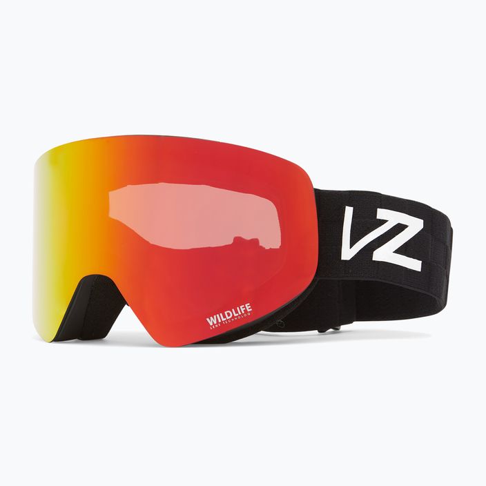 Snowboardové brýle VonZipper Encore black satin/wildlife fire chrome 5