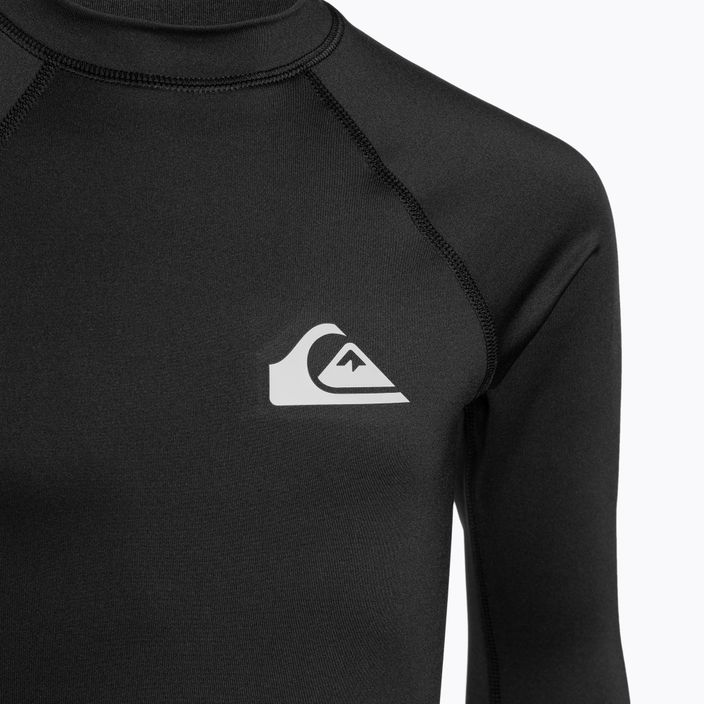 Quiksilver Everyday UPF50 černé dětské plavky s dlouhým rukávem 3