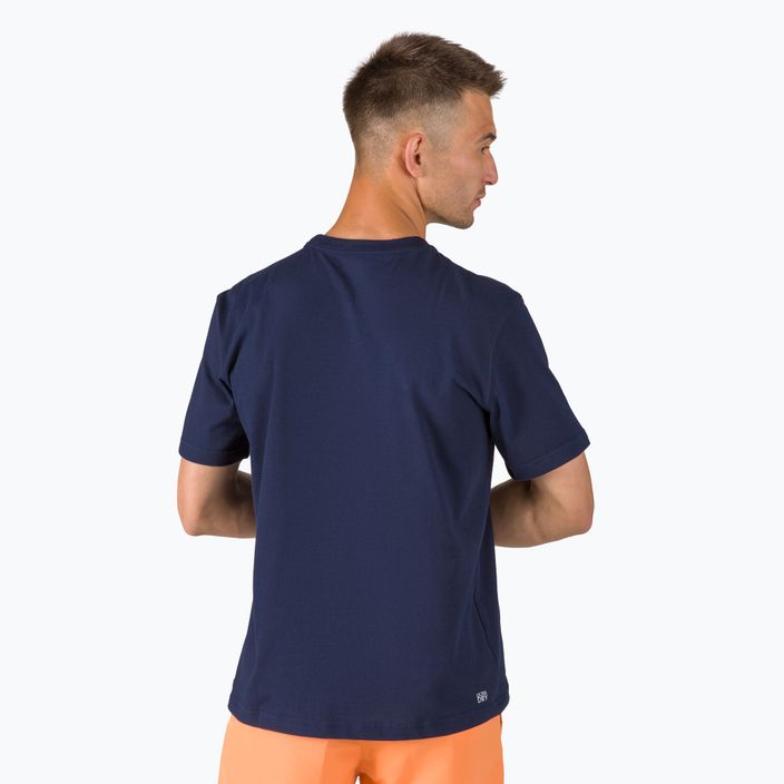 Pánské tričko Lacoste tmavě modré TH7618 4