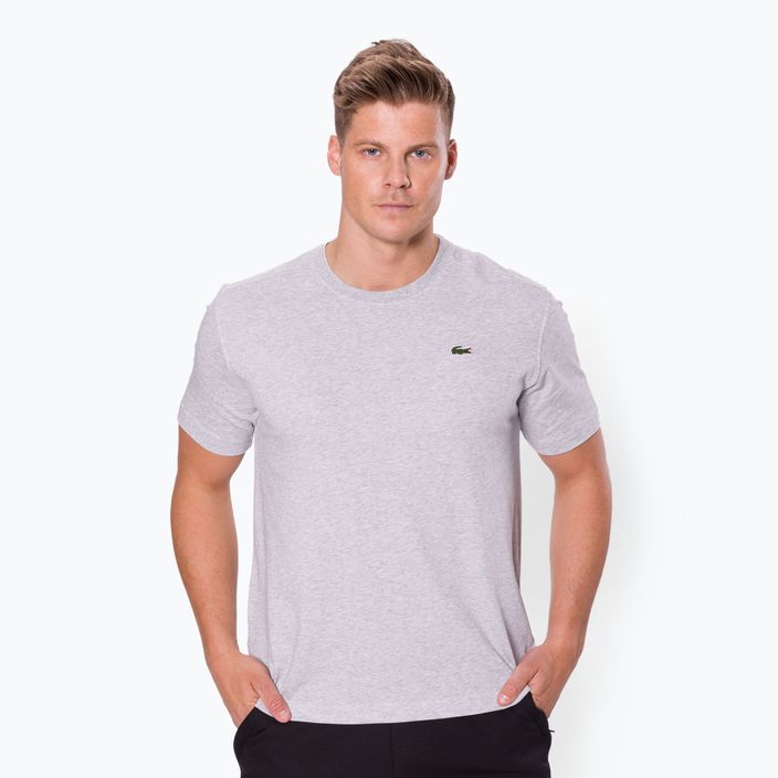 Pánské tenisové tričko Lacoste TH7618 CCA Silver TH7618 2